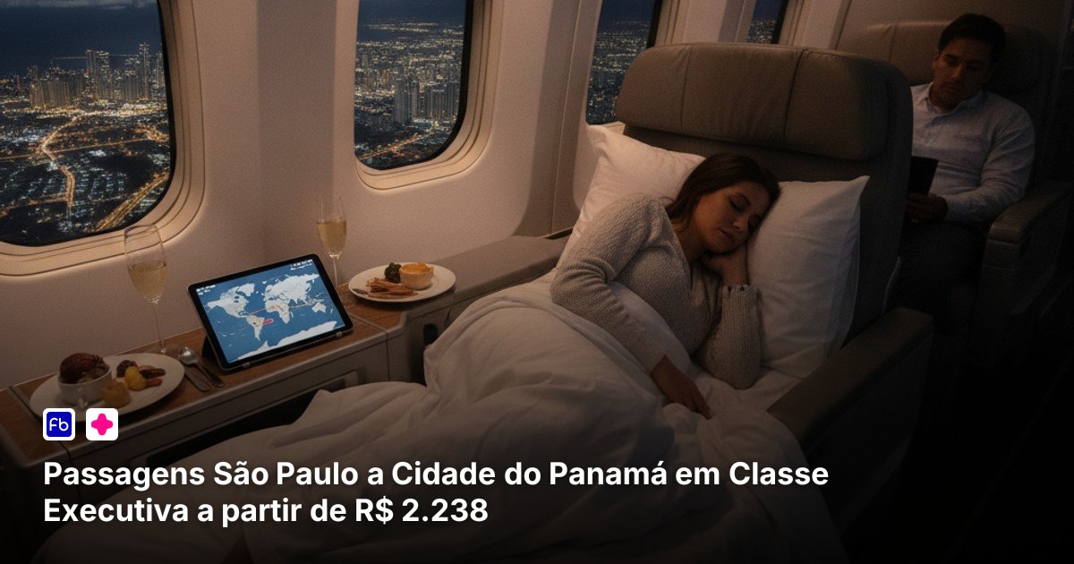 Passagens São Paulo a Cidade do Panamá em Classe Executiva a partir de R$ 2.238