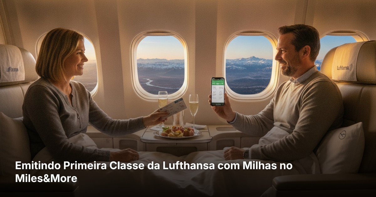 Emitindo Primeira Classe da Lufthansa com Milhas no Miles&More