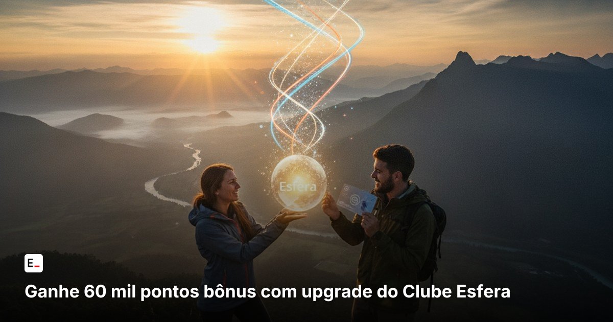 Ganhe 60 mil pontos bônus com upgrade do Clube Esfera