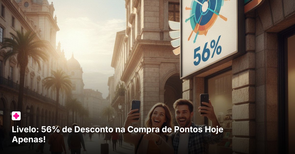 Livelo: 56% de Desconto na Compra de Pontos Hoje Apenas!