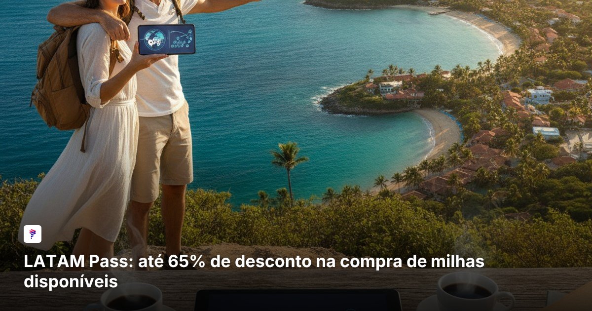 LATAM Pass: até 65% de desconto na compra de milhas disponíveis