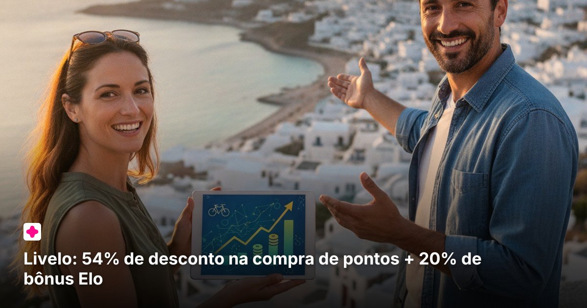 A Livelo oferece até 54% de desconto na compra de pontos e 20% de bônus para pagamentos com cartões Elo. Confira os detalhes!