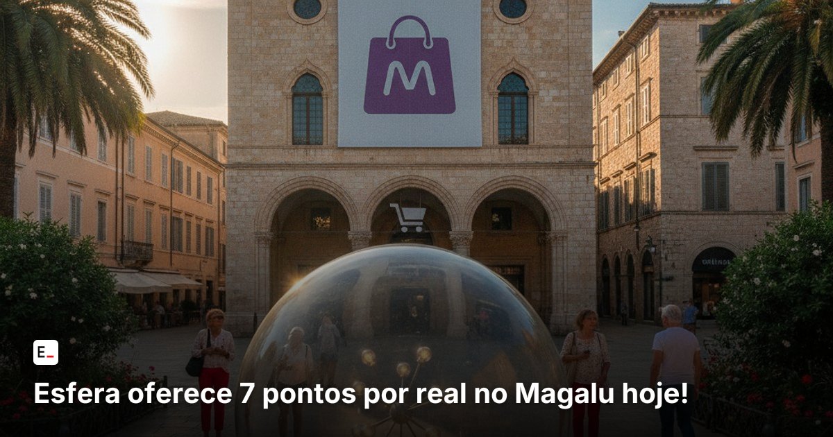 Esfera oferece 7 pontos por real no Magalu hoje!