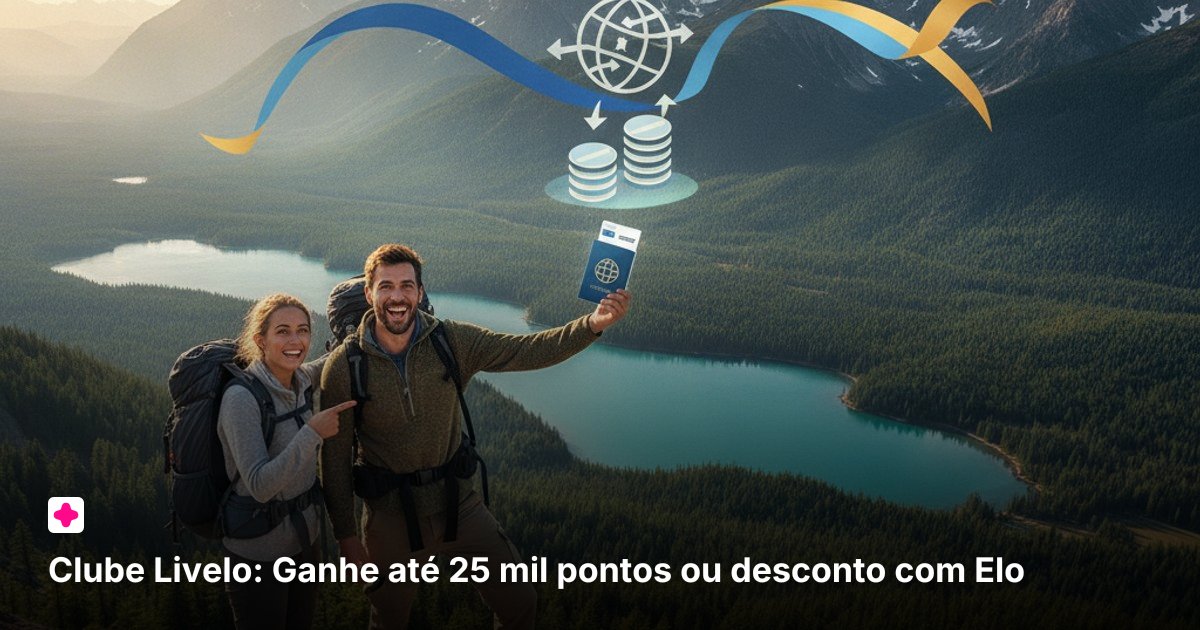 Clube Livelo: Ganhe até 25 mil pontos ou desconto com Elo