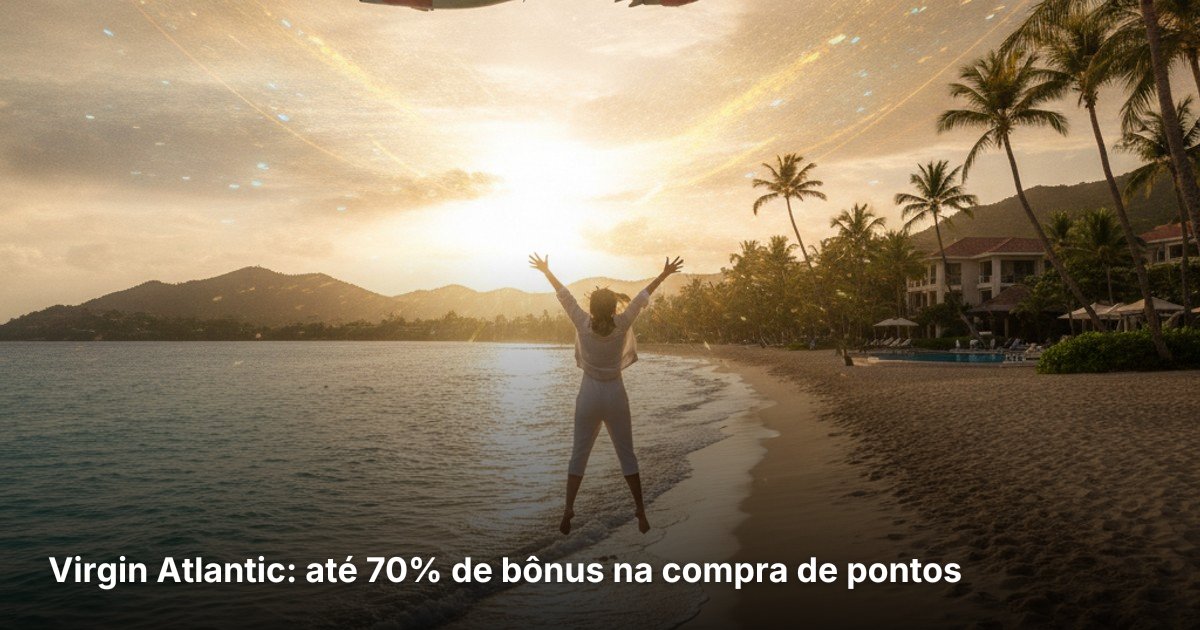 Virgin Atlantic: até 70% de bônus na compra de pontos