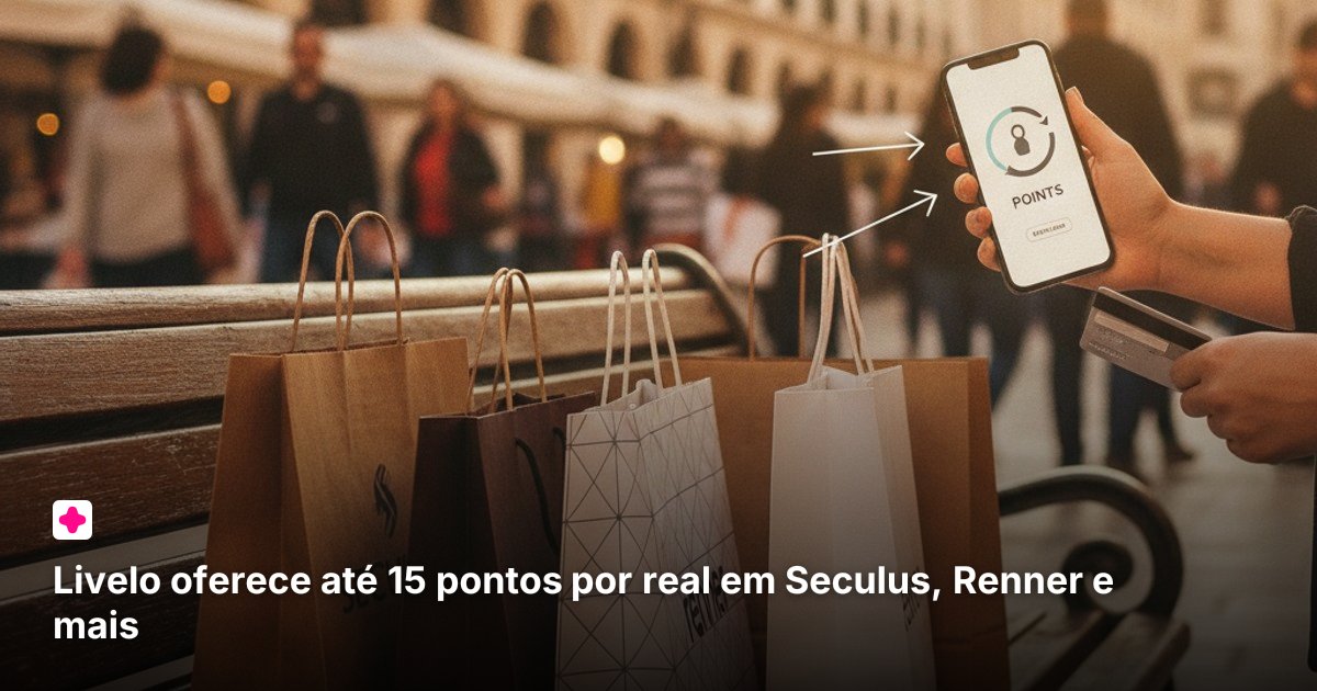 Livelo oferece até 15 pontos por real em Seculus, Renner e mais
