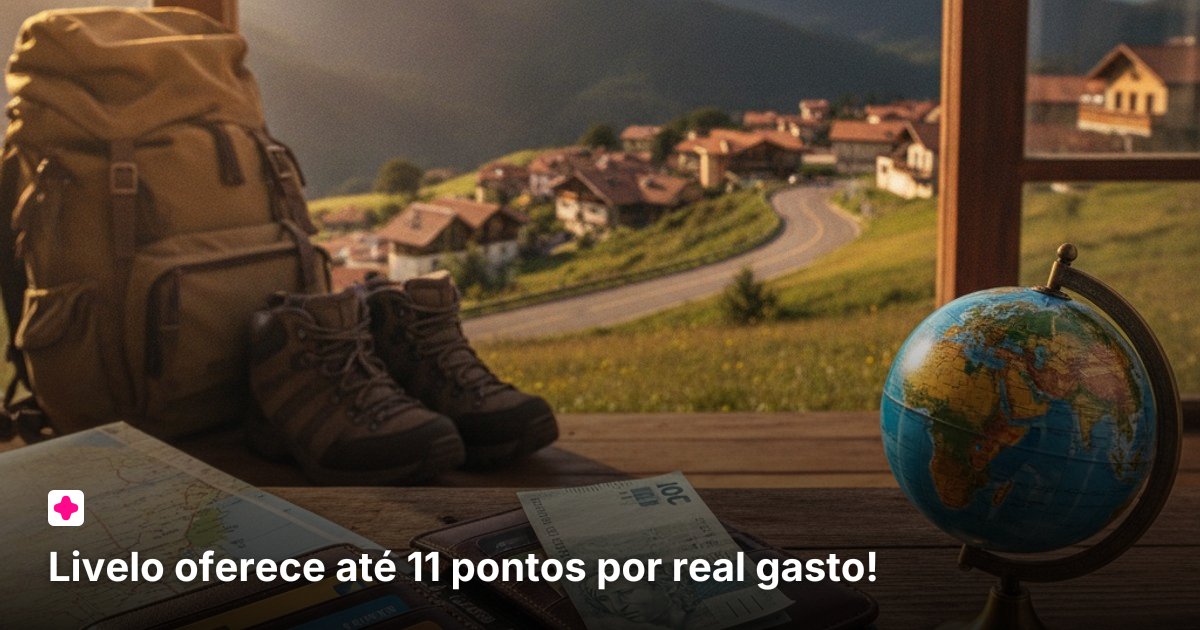 Livelo oferece até 11 pontos por real gasto!