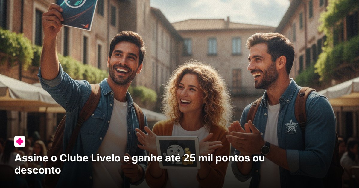 Assine o Clube Livelo e ganhe até 25 mil pontos ou desconto