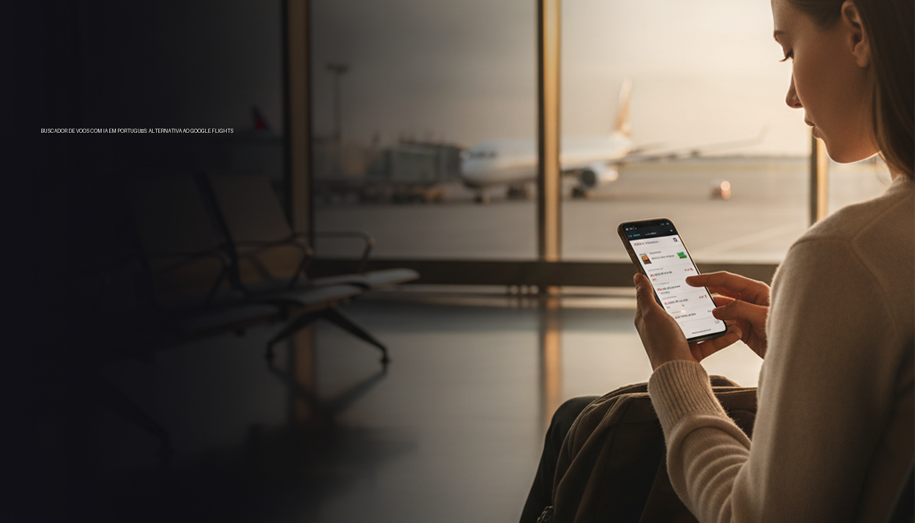 Buscador de voos com IA em português: alternativa ao Google Flights