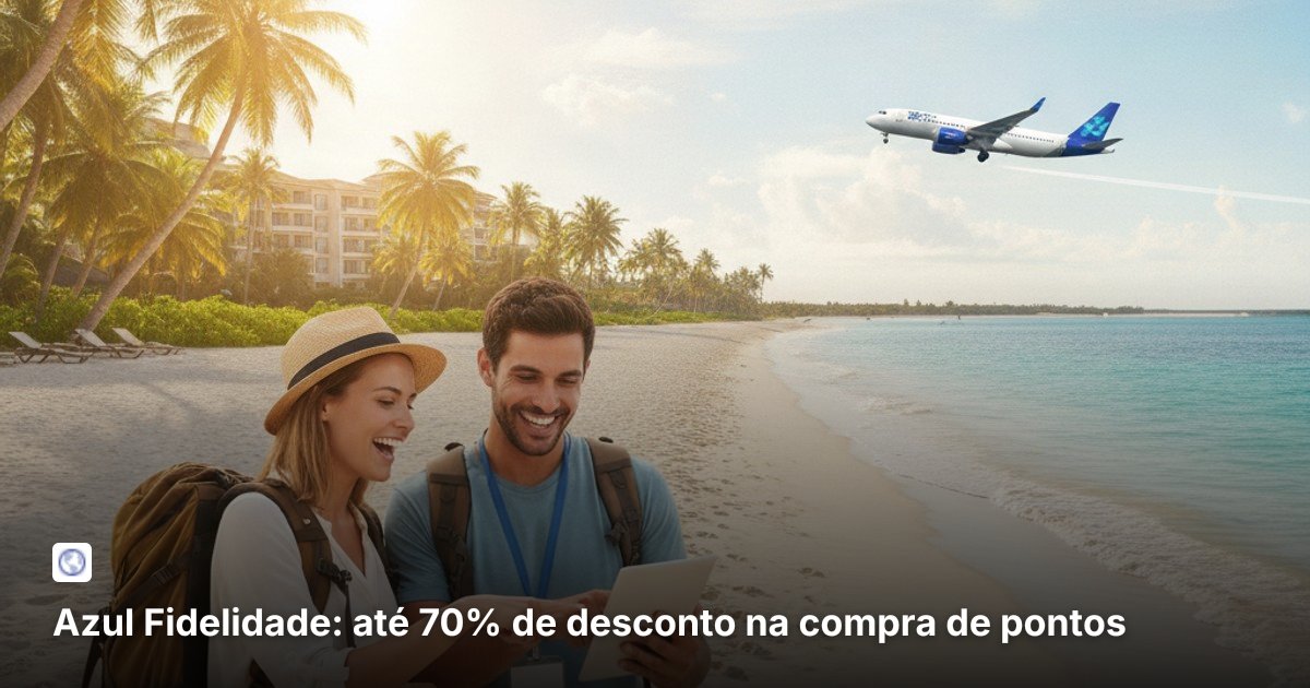 Azul Fidelidade: até 70% de desconto na compra de pontos