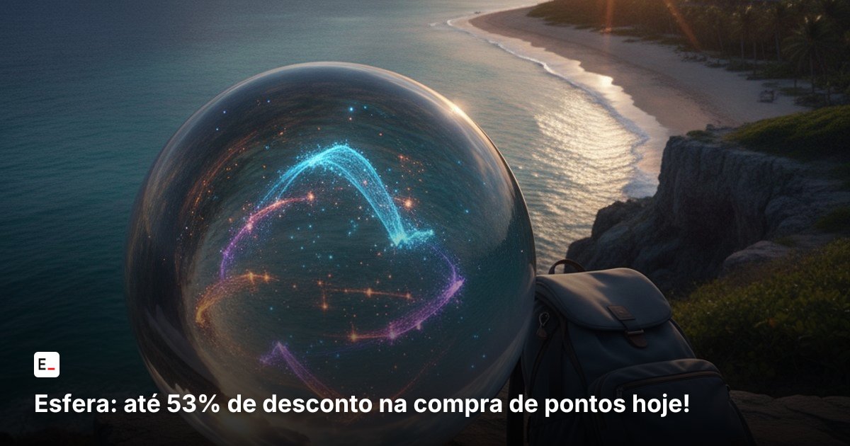 Esfera: até 53% de desconto na compra de pontos hoje!
