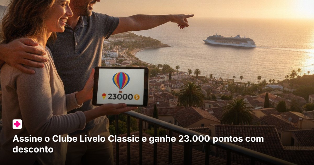 Assine o Clube Livelo Classic e ganhe 23.000 pontos com desconto