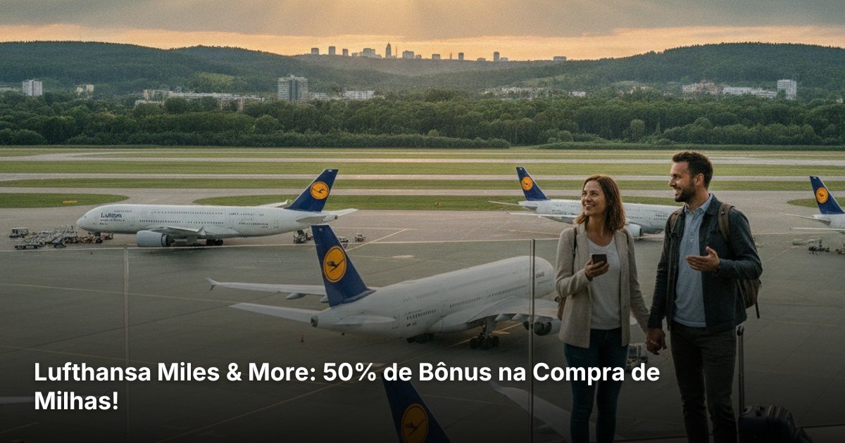Lufthansa Miles & More: 50% de Bônus na Compra de Milhas!