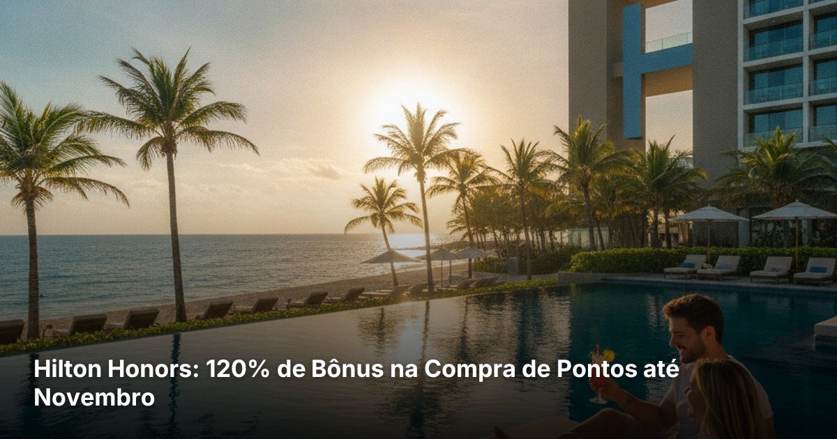 Hilton Honors: 120% de Bônus na Compra de Pontos até Novembro