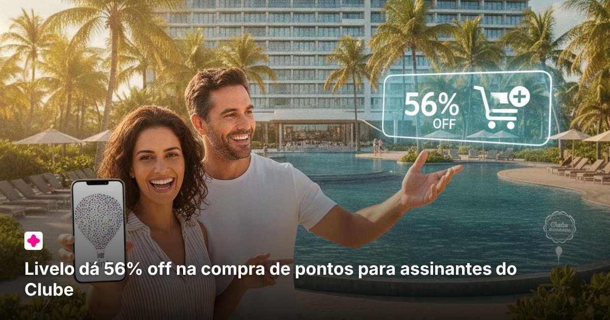 Livelo dá 56% off na compra de pontos para assinantes do Clube
