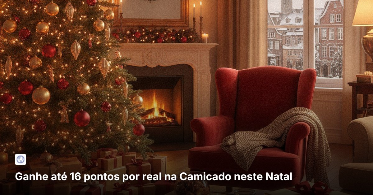 Ganhe até 16 pontos por real na Camicado neste Natal