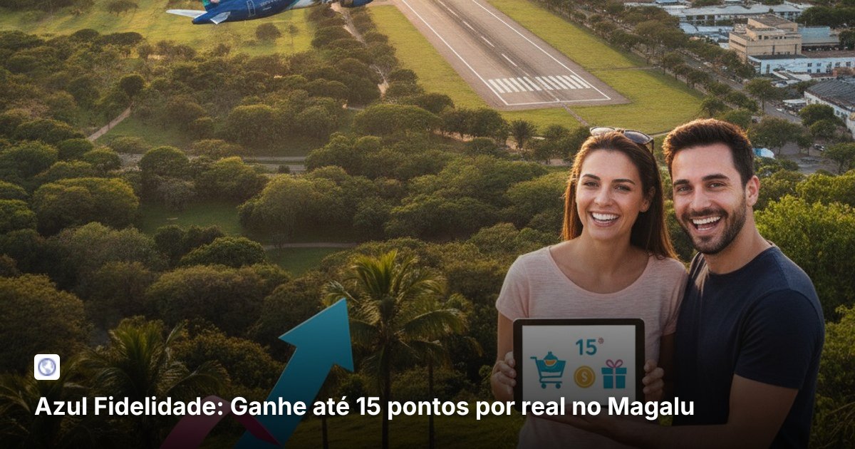 Azul Fidelidade: Ganhe até 15 pontos por real no Magalu