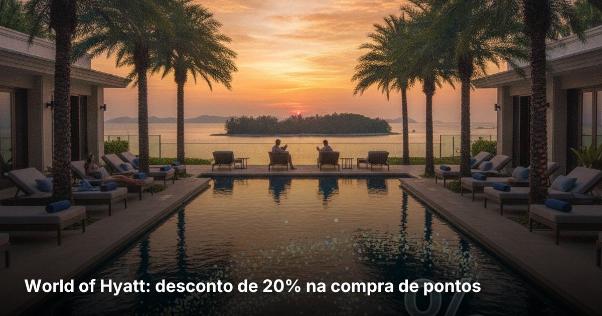 World of Hyatt: desconto de 20% na compra de pontos