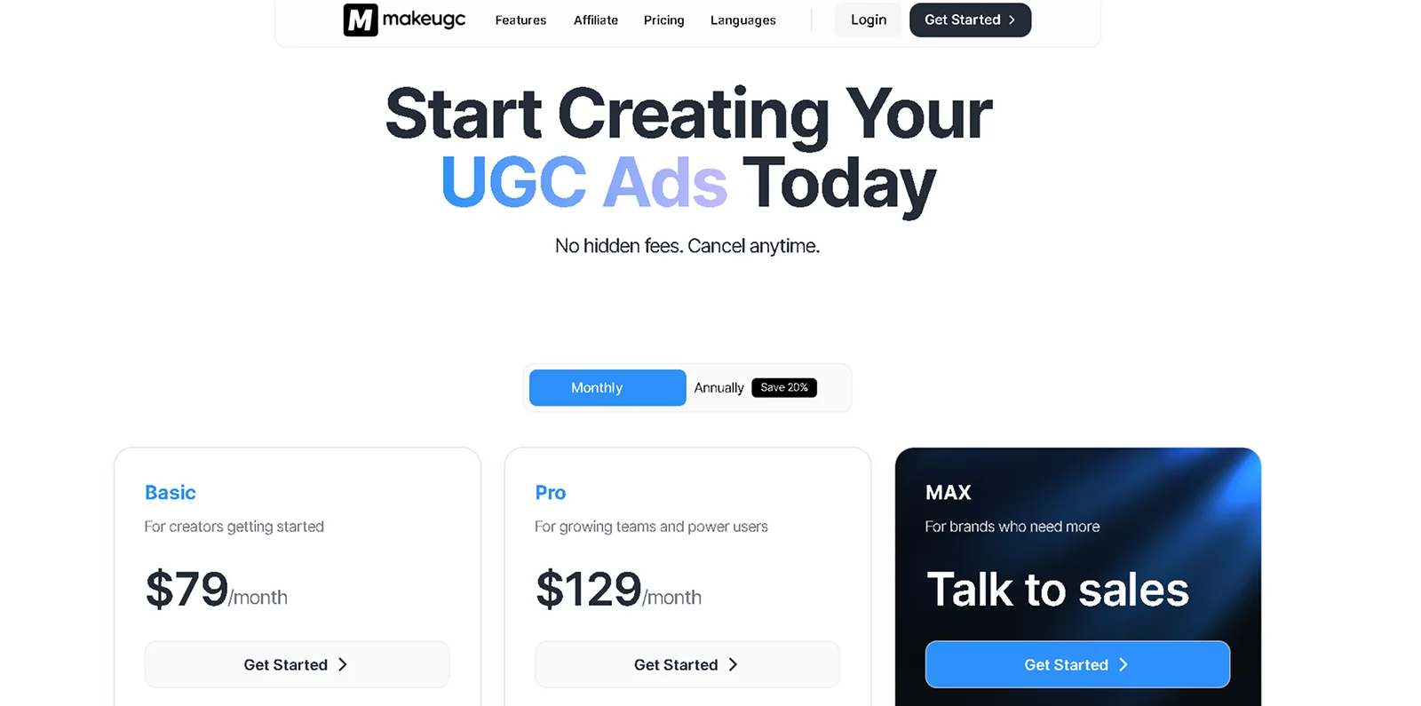 makeugc-pricing