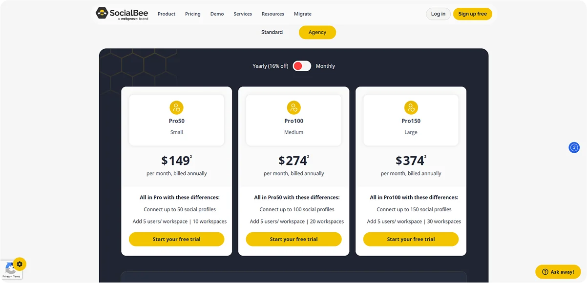 socialbee-pricing