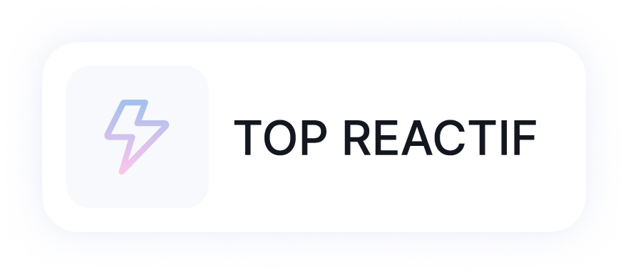 Icône illustrant un badge de réactivité, représentant la rapidité d’action ou la disponibilité d’un professionnel sur une plateforme.