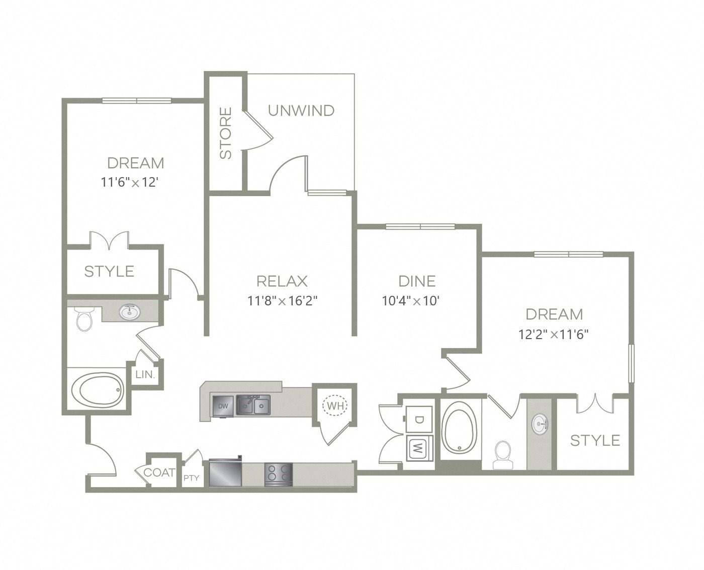 2 Bed, 2 Bath Phase 2