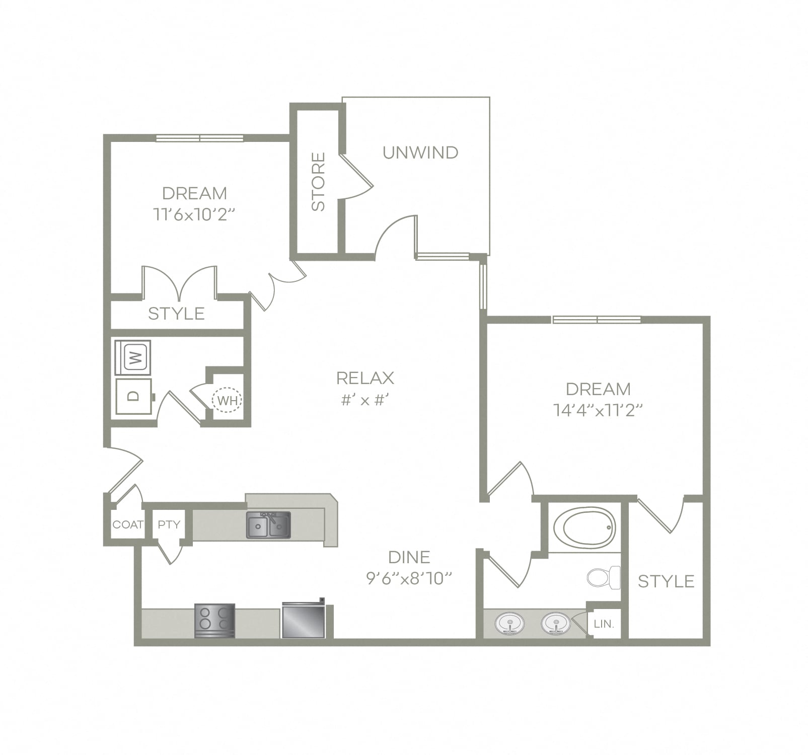 2 Bed, 1 Bath Phase 2