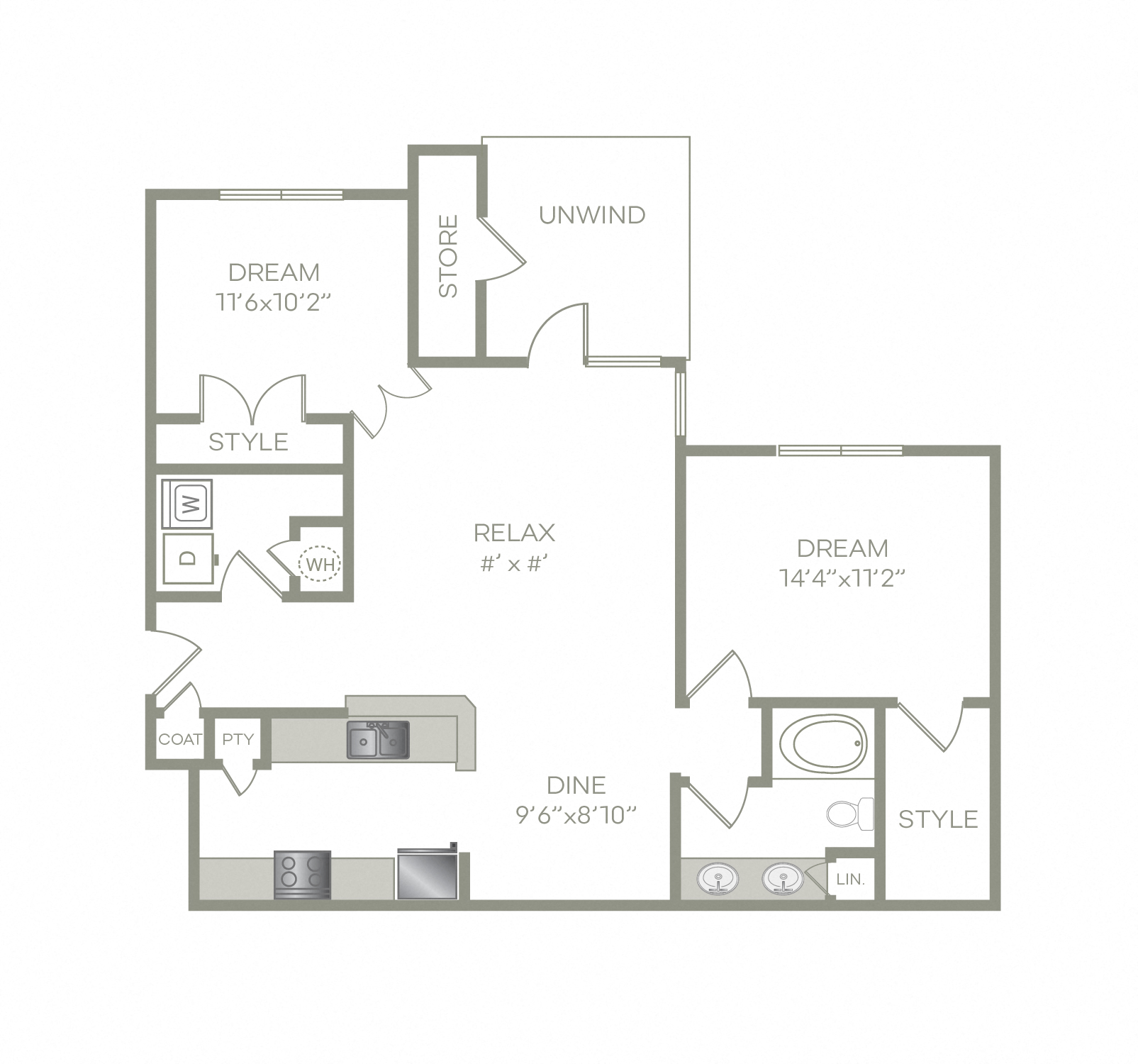 2 Bed, 1 Bath Phase 2