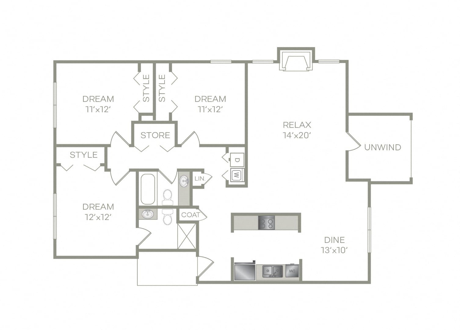 3 Bed, 2 Bath Phase 1