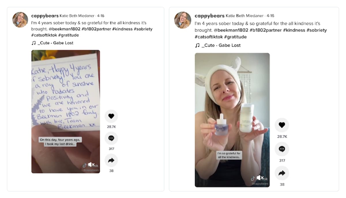 Beekman 1802 TikTok partnerships