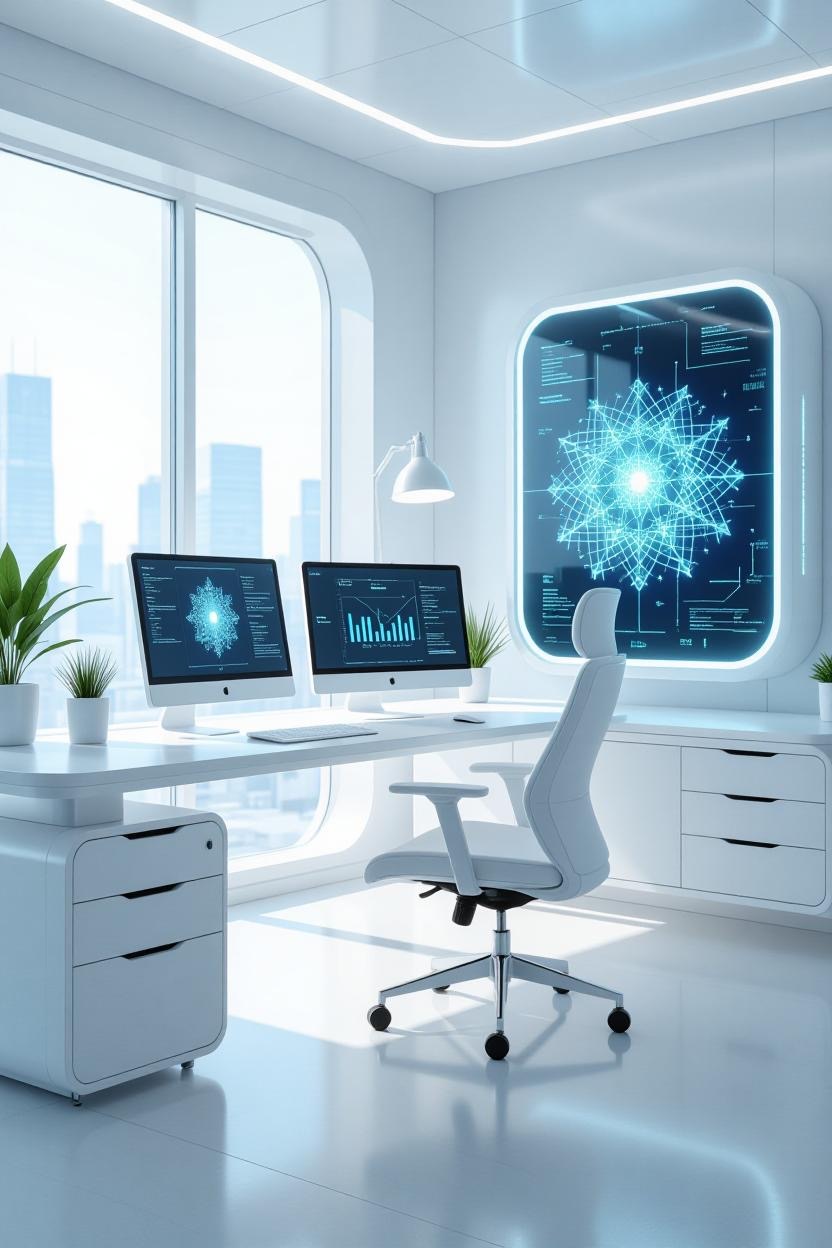 [interface] image of a computer showcasing educational software (for an edtech)