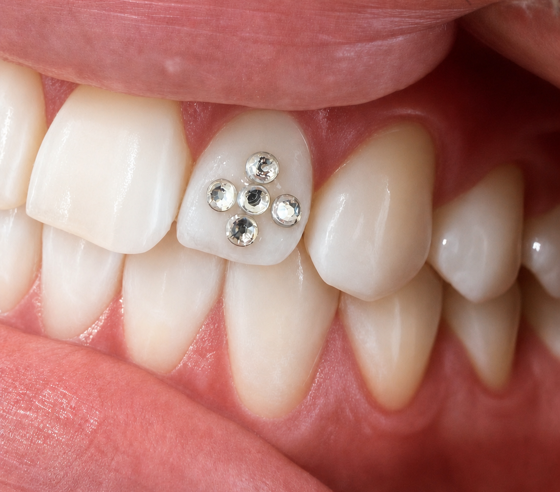 Zahnschmuck in Stuttgart – Tooth Gem von Blanco Bleaching