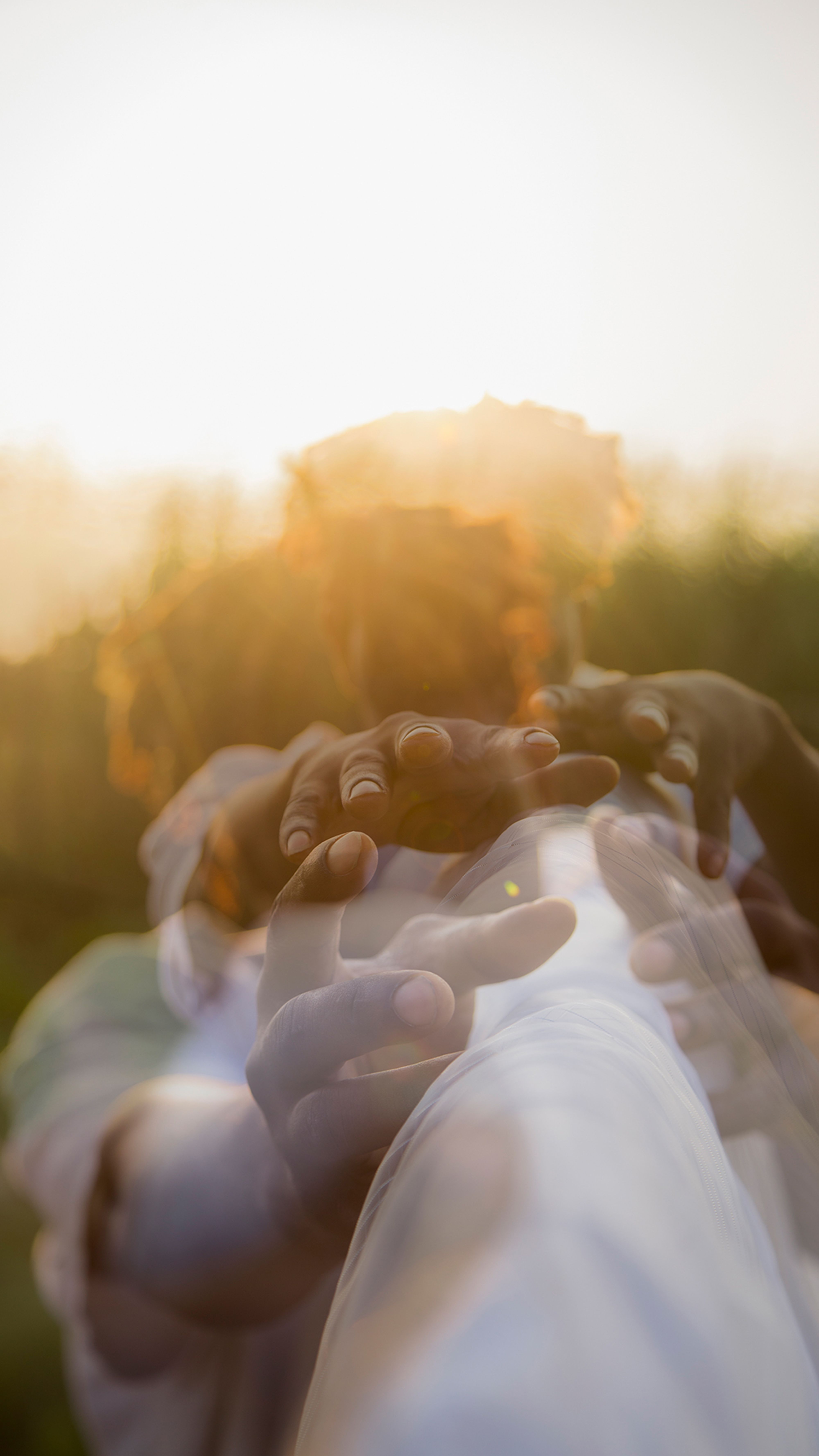 Hands helping each other