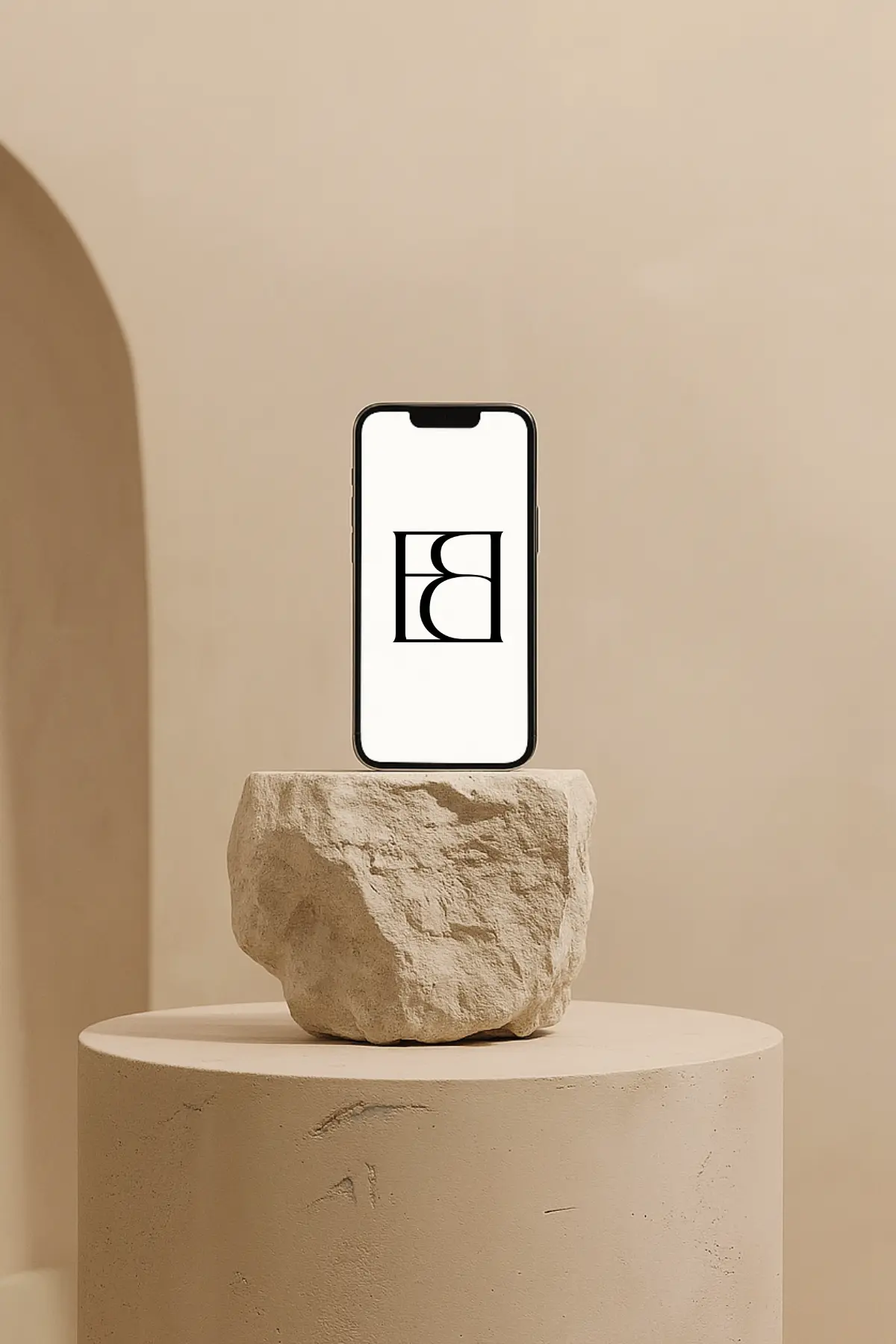 Logo mark réalisé pour le Dr Elise Bonnet, par Metara. 
(service: identité visuelle)