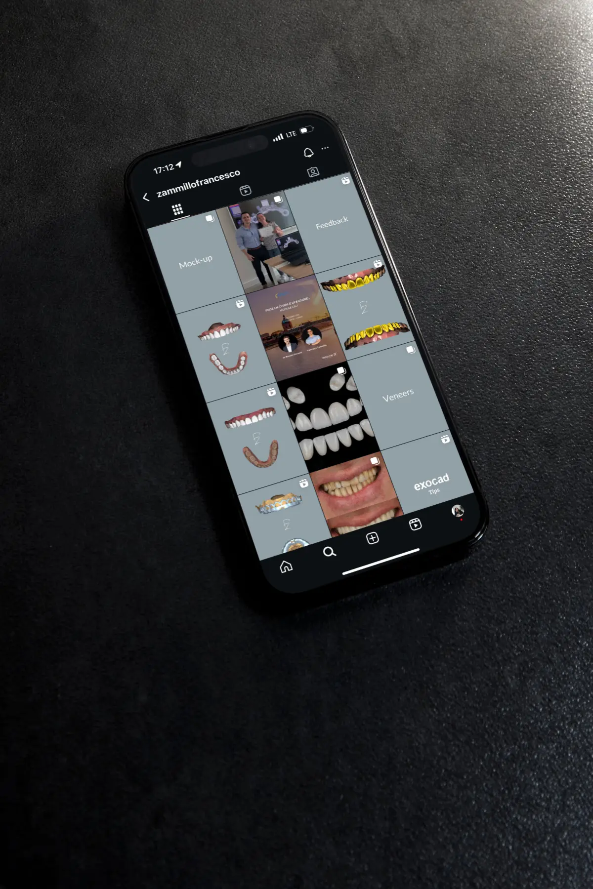 Feed Instagram réalisé pour Francesco Zammillo, prothésiste dentaire, par Metara.
(service : gestion des réseaux sociaux)