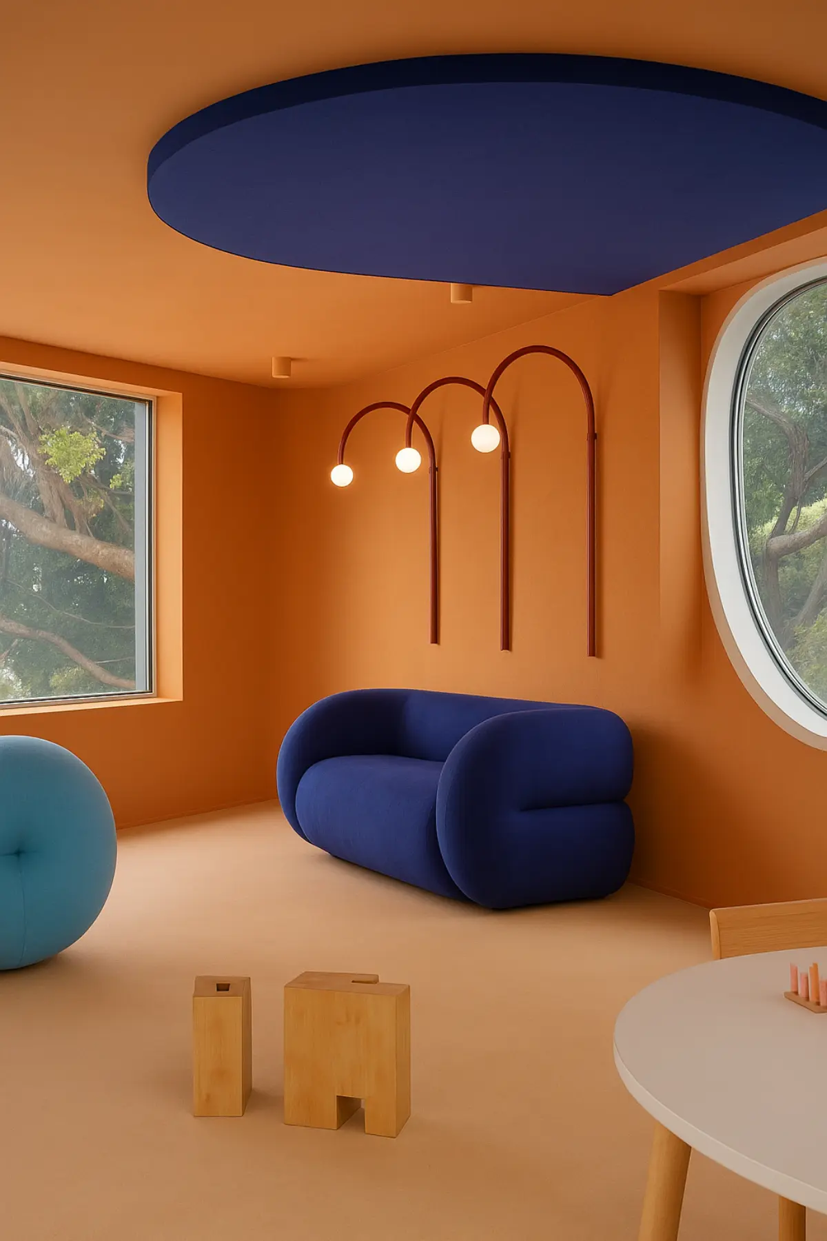 Mood-board d'inspiration généré à l'IA pour le Cabinet Quenottes, par Metara. 
(service: identité visuelle)