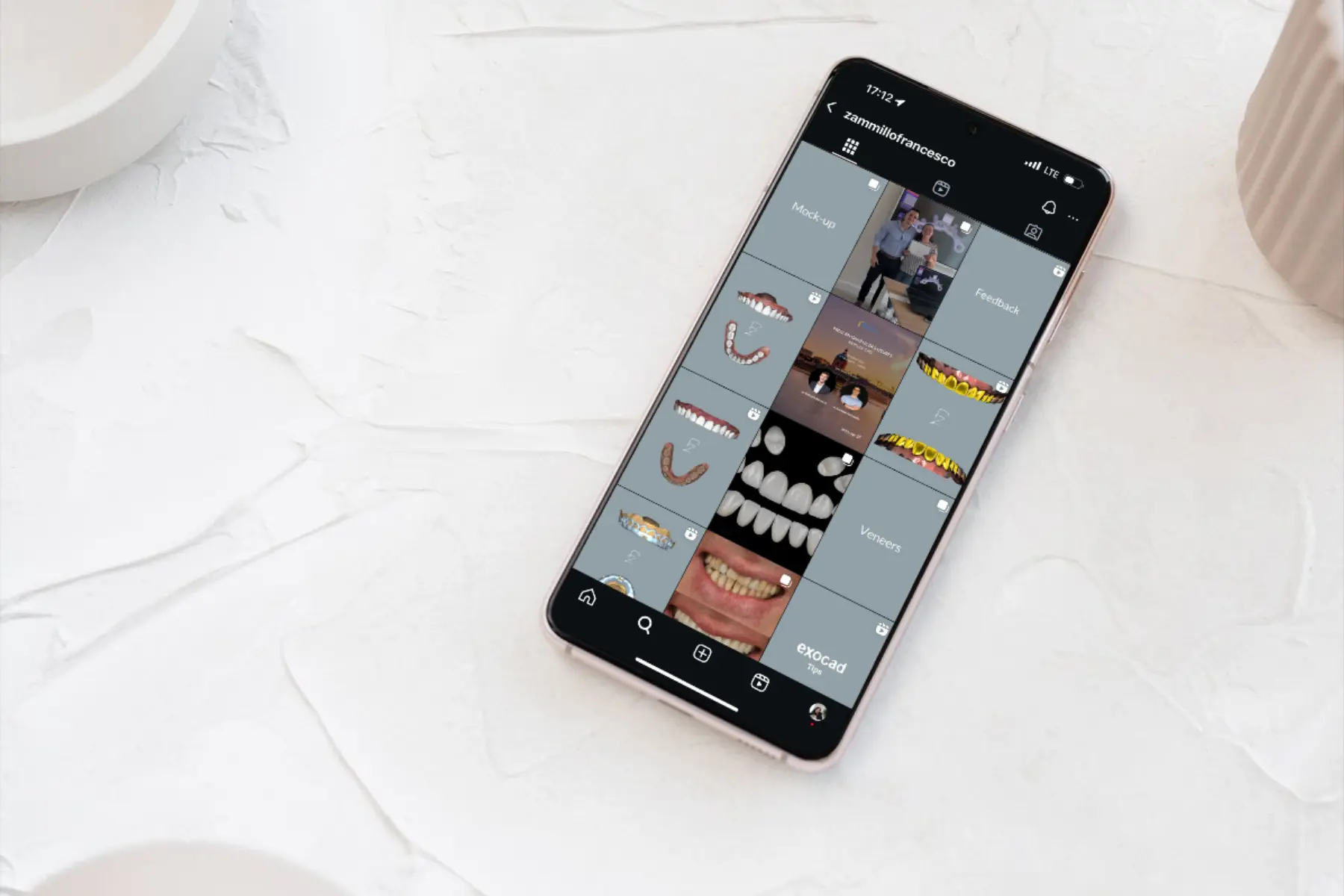 Feed Instagram réalisé pour Francesco Zammillo, prothésiste dentaire, par Metara.
(service : gestion des réseaux sociaux)