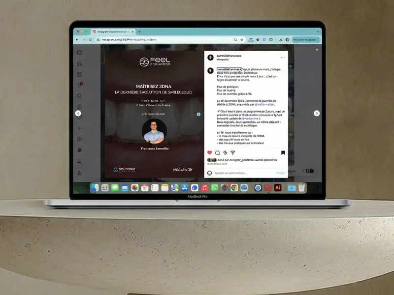 Gestion réseaux sociaux événement dentaire — réalisé par Metara Communication