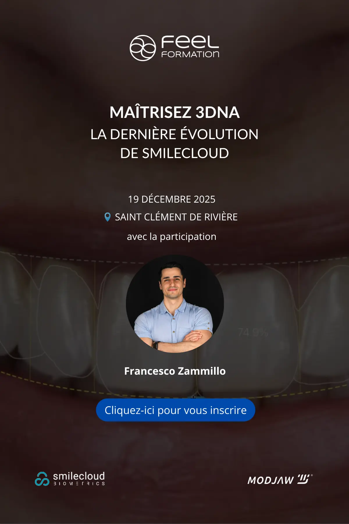 Visuel Instagram pour formation dentaire