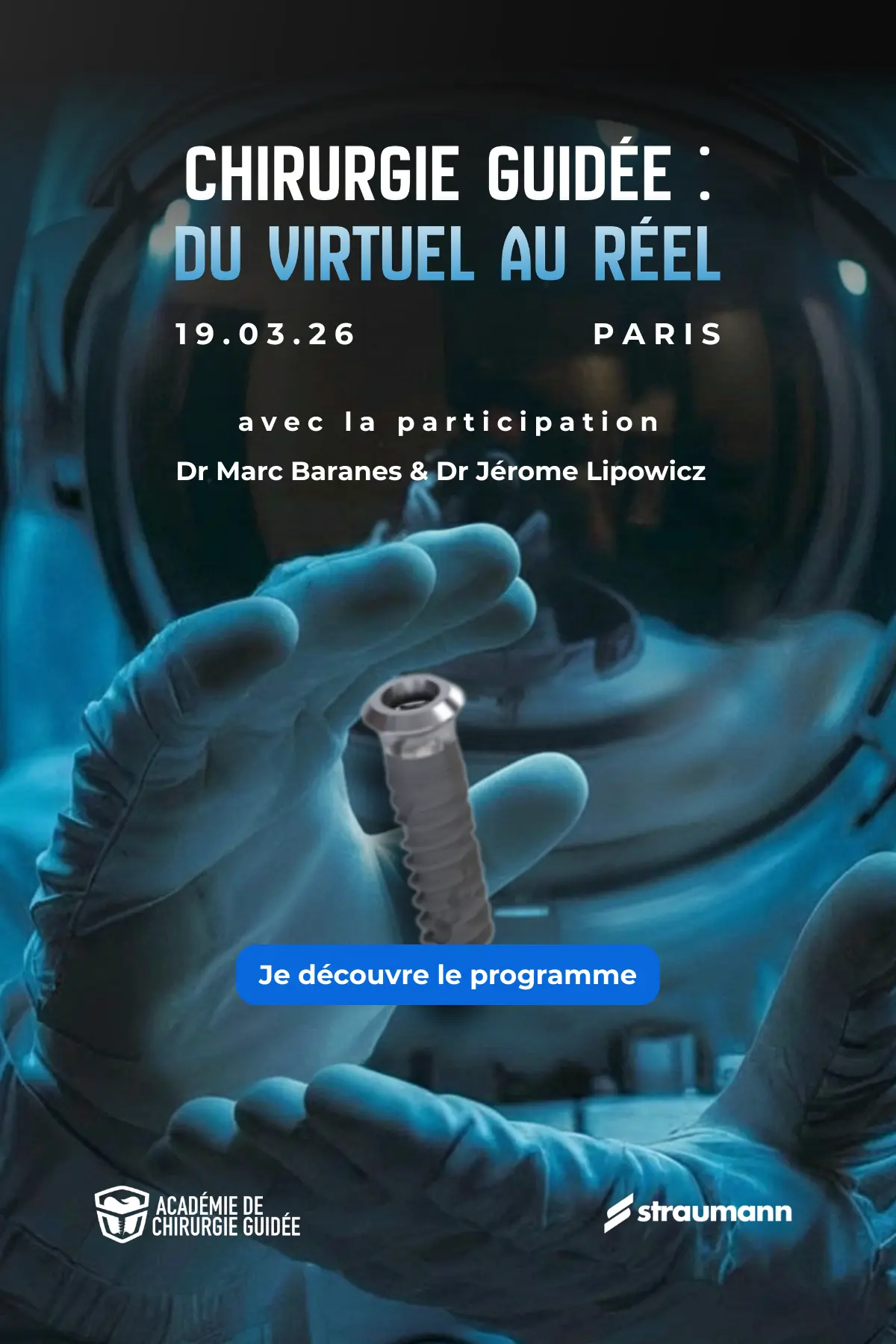 Visuel Instagram pour formation à destinations de chirurgiens dentistes