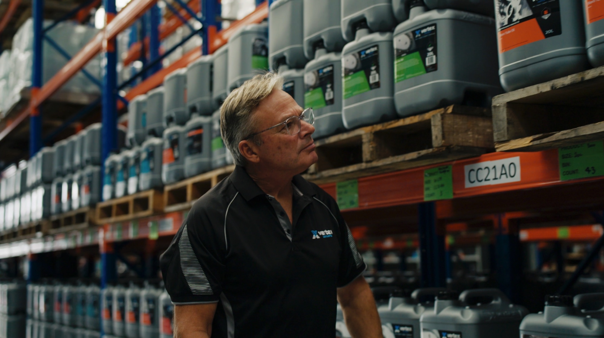 Vertex Lubricants warehouse film still