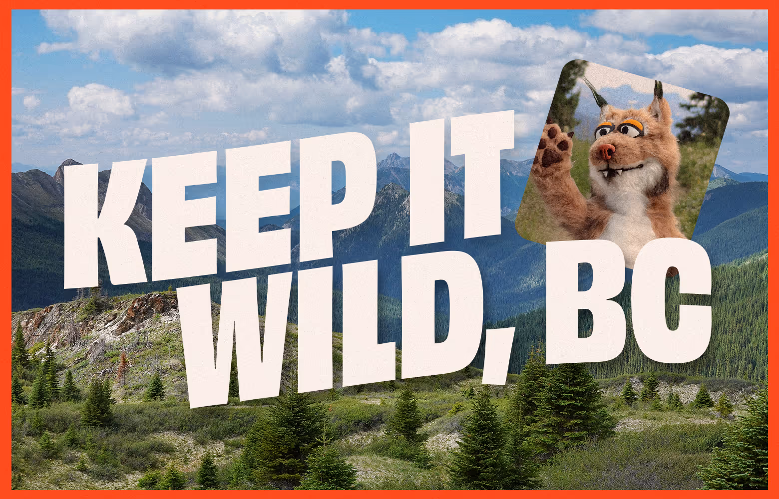 A postcard saying 'Keep it Wild, BC'