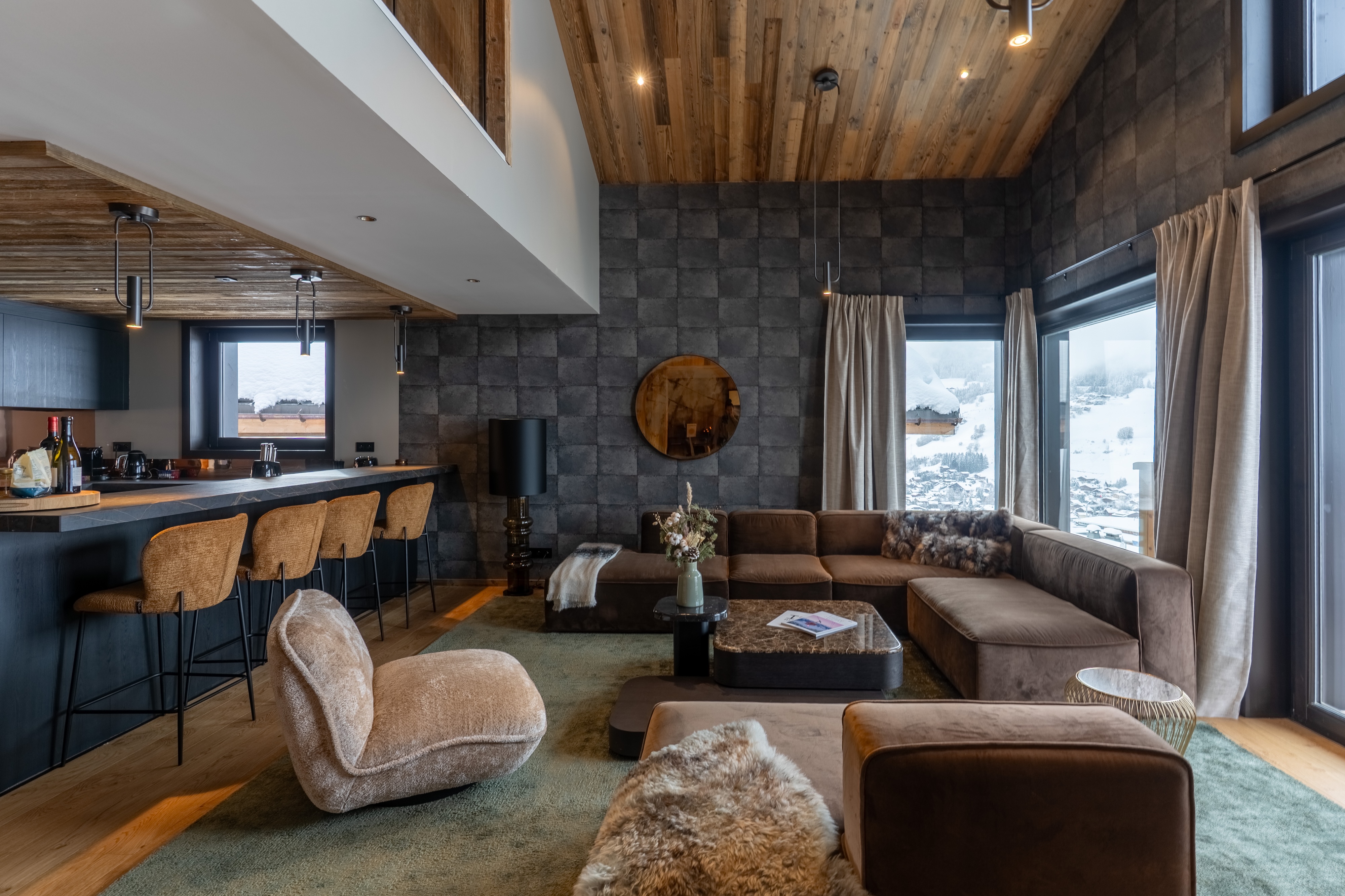 The Alpine Penthouse, at the Chalets du Mont d'Arbois in Megève