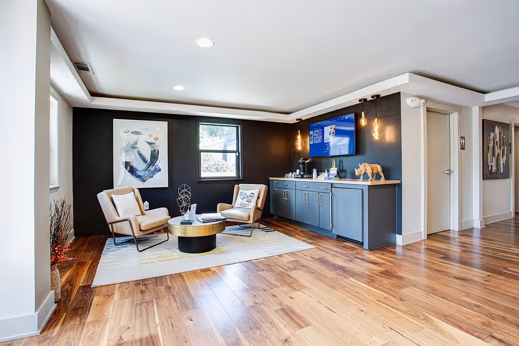 clubhouse seating area with tv