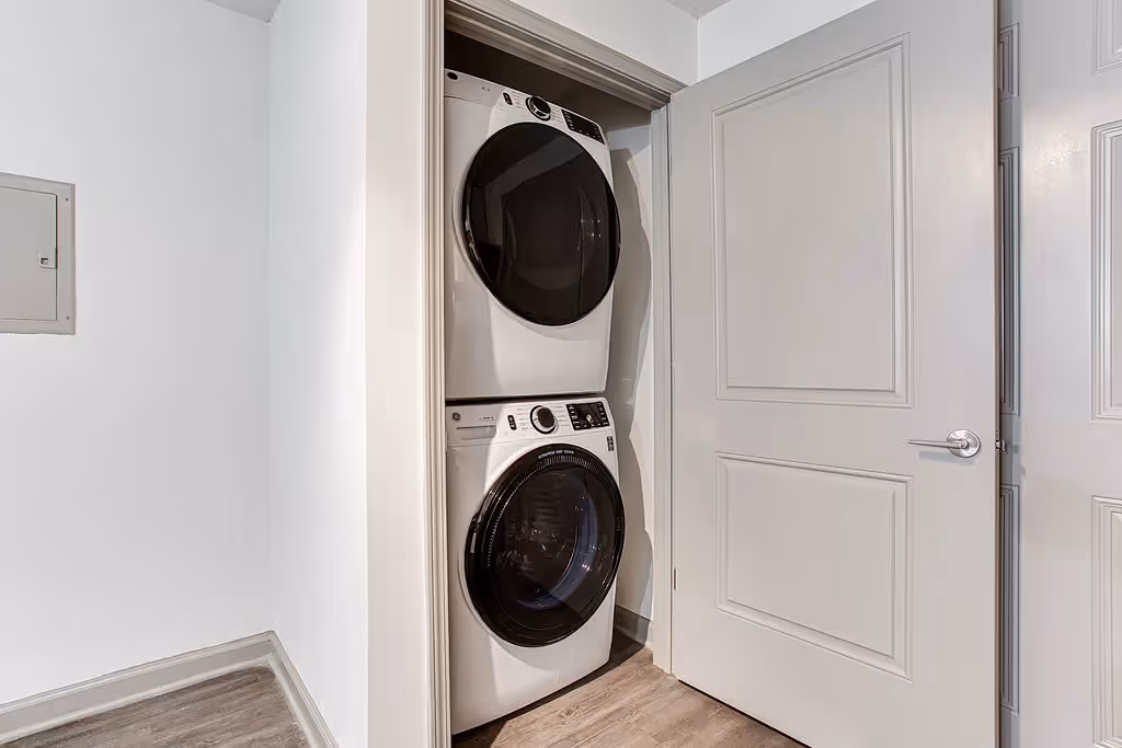laundry room with machines
