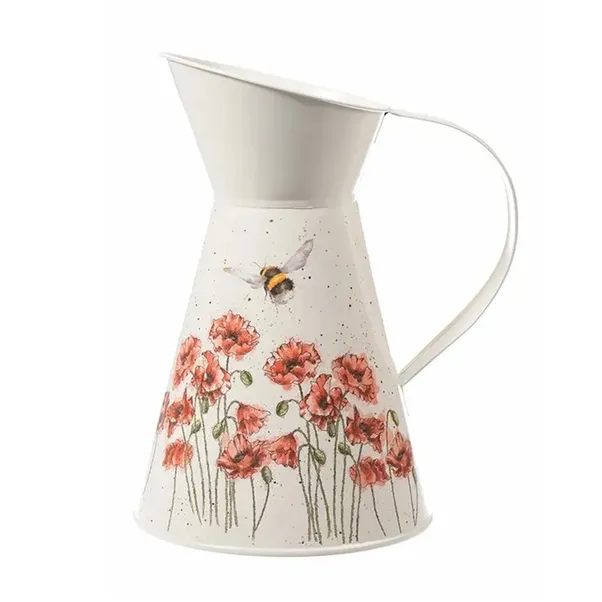 Poppies and Bee Flower Jug