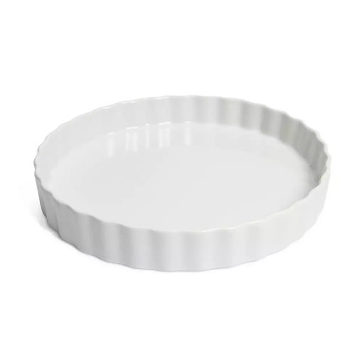 24cm Non Stick Porcelain Pie Dish - Cream