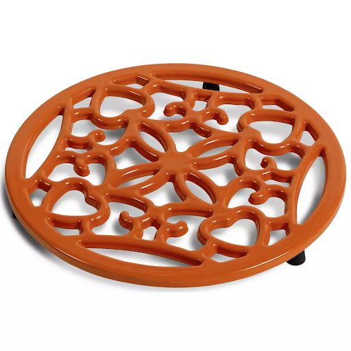 Cast Iron Trivet - Orange