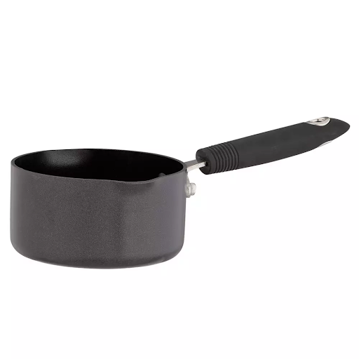 14cm Aluminium Milk Pan - Black