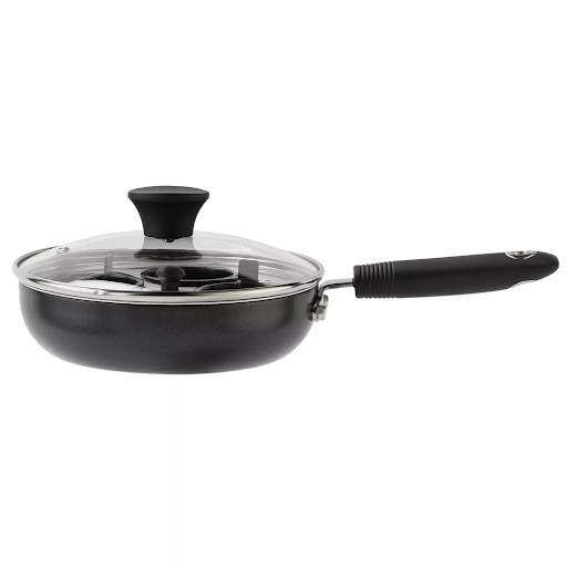 20cm Black Aluminium Egg Poacher